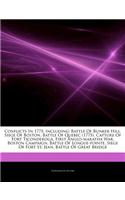 Articles on Conflicts in 1775, Including: Battle of Bunker Hill, Siege of Boston, Battle of Quebec (1775), Capture of Fort Ticonderoga, First Anglo-Maratha War, Boston Campaign, Battle of Lo