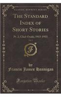 The Standard Index of Short Stories, Vol. 2