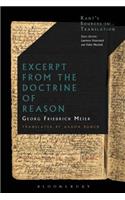 Excerpt from the Doctrine of Reason