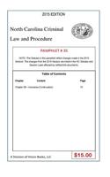 North Carolina Criminal Law and Procedure-Pamphlet 35