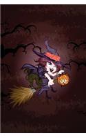 The Impish Witch Grid Notebook: 150 Page Grid Notebook Journal Diary