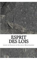 Esprit des lois