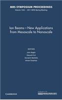 Ion Beams - New Applications from Mesoscale to Nanoscale: Volume 1354