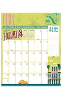 Cal 2023- Academic Year July 2022 - June 2023 Around the World Large Desk Pad Monthly Blotter