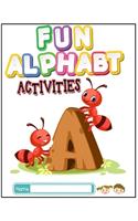 Fun Alphabet Activities for Children: Alphabet Handwriting Book set Practice workbook for kids: Preschool writing Workbook with Sight words for Pre K, Kindergarten and Kids. ABC print ha