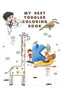 My Best Toddlers Coloring Book: An Activity Book for Toddlers and Preschool Kids to Learn the English Alphabet Letters from A to Z