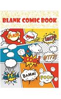 Blank Comic Book: Both for kids and adults with 120 pages and variety of templates