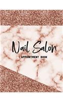 Nail Salon Appointment Book: Undated 52 Weeks Appointment Book For Nail Technicians. Daily And Hourly Schedule In 15 Minute Increment. Nail Salon Planner And Organizer For Nail 