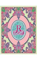 Journal Notebook Initial Letter "R" Monogram