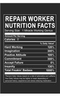 Repair Worker Nutrition Facts