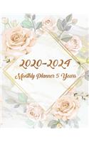 2020-2024 Monthly Planner 5 Year