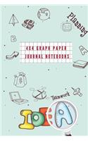 4x4 Graph Paper Journal Notebooks: Composition Book For Math & Science Students, 4 Squares Per Inch, Size 6 X 9 Inches 120 Page