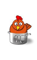 Fun Math Chicken Pot Pie Chicken Pot Pi Pun Notebook: Blank Lined Journal (Best Student or Teacher Gift): 6 x 9 inches // 120 Lined Blank Pages // College Ruled