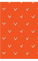 Chic Pattern 300 Pages Notebook 4: Orange: 6 x 9 300 Pages Notebook: Notebook Journal: Notebook Lined(7 Chic Pattern Series 4)