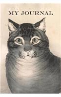 Vintage Art Cat Journal