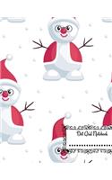 Dot Grid Notebook: Stunning Bullet Journal - Dot Grid Notebook and Planner - Sketch Book - Calligraphy Handwriting Practice Book - Beautiful Glossy Snowman Designer Co