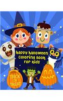 Happy Halloween Coloring Book For Kids: For Relaxation And Meditation (Coloring + Fun Games: Mazes And Word Search Puzzle)