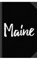 Maine Journal Notebook: Blank Lined Ruled for Writing 6x9 120 Pages