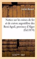 Notice Sur Les Mines de Fer Et de Cuivre Argentifère Des Beni-Aguil, Cercle de Ténès: Province d'Alger