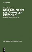 Das Problem Der Erklärung Der Kategorien