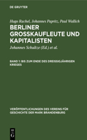 Bis Zum Ende Des Dreißigjährigen Krieges