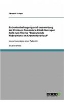 Patientenbefragung und -auswertung im Klinikum Osnabrück-Klinik Natruper Holz zum Thema Bedeutende Phänomene im Kranheitsverlauf