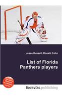 List of Florida Panthers Players