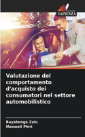 Valutazione del comportamento d'acquisto dei consumatori nel settore automobilistico