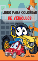 Libro para Colorear de Vehículos para Niños