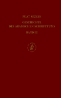 Geschichte des arabischen Schrifttums, Band III: Medizin-Pharmazie, Zoologie-Tierheilkunde. Bis ca. 430 H