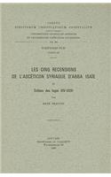 Les Cinq Recensions de L'Asceticon Syriaque D'Abba Isaie, II