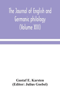 Journal of English and Germanic philology (Volume XIII)