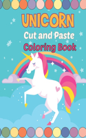 unicorn cut and paste coloring book