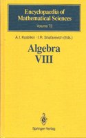 Algebra VIII: Representations of Finite-Dimensional Algebras (Encyclopaedia of Mathematical Sciences)