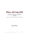 Diary, Jul-Aug 1663 (Webster's Japanese Thesaurus Edition)