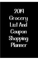 2019 Grocery List and Coupon Shopping Planner