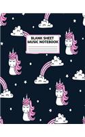 Blank Sheet Music Notebook