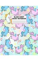 Blank Sheet Music Notebook