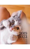 2019-2023 Five Year Planner Kitten Cat Goals Monthly Schedule Organizer: 60 Months Calendar; Agenda Appointment Diary Journal With Address Book, Password Log, Notes, Julian Dates & Inspirational Quotes