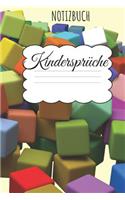 Kindersprüche Notizbuch