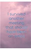 I survived another meeting that should have been an email