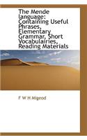 The Mende Language