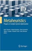 Metaheuristics: Progress in Complex Systems Optimization