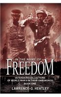In the Name of Freedom: Bk. 1 Veteran Recollections of World War II in Their Own Words Book One(In the Name of Freedom)