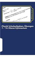 Physik Schulaufgaben, Ubungen