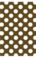 Mind Blowing Brown Polkadot 200 Page Lined Journal: 200 page lined journal