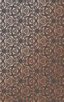 Copper Foil Intricate Floral Pattern Notebook