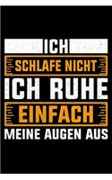 Ich Schlafe Nicht Ich Ruhe Einfach Meine Augen Aus: Jahreskalender für das Jahr 2020 Din-A5 Format Jahresplaner
