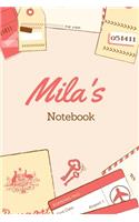 Mila First Name Mila Notebook