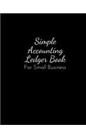 simple accounting ledger book for small business